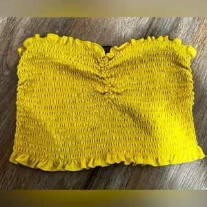 Yellow tube top